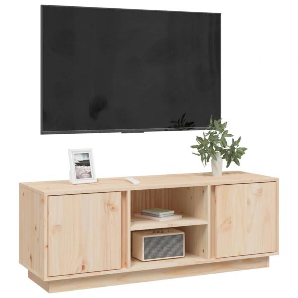 TV-Schrank 110x35x40,5 cm Massivholz Kiefer