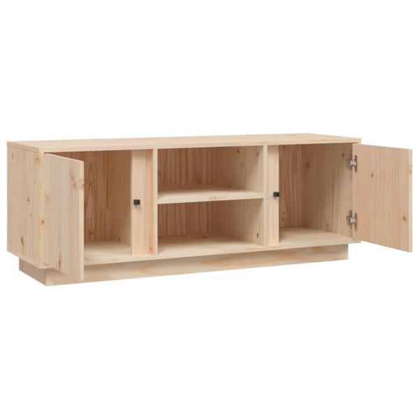 TV-Schrank 110x35x40,5 cm Massivholz Kiefer