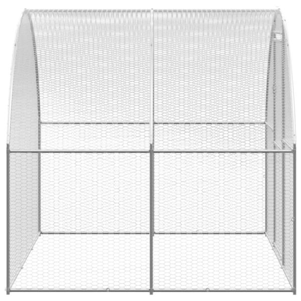 Outdoor-Hühnerstall 3x4x2 m Verzinkter Stahl
