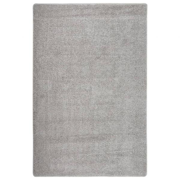 ARDEBO.de - Shaggy-Teppich Hellgrau 200x290 cm Rutschfest
