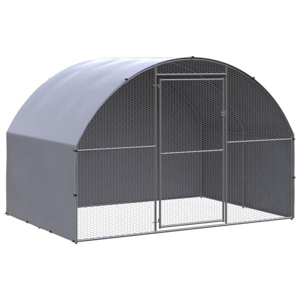 ARDEBO.de - Outdoor-Hühnerstall 3x2x2 m Verzinkter Stahl