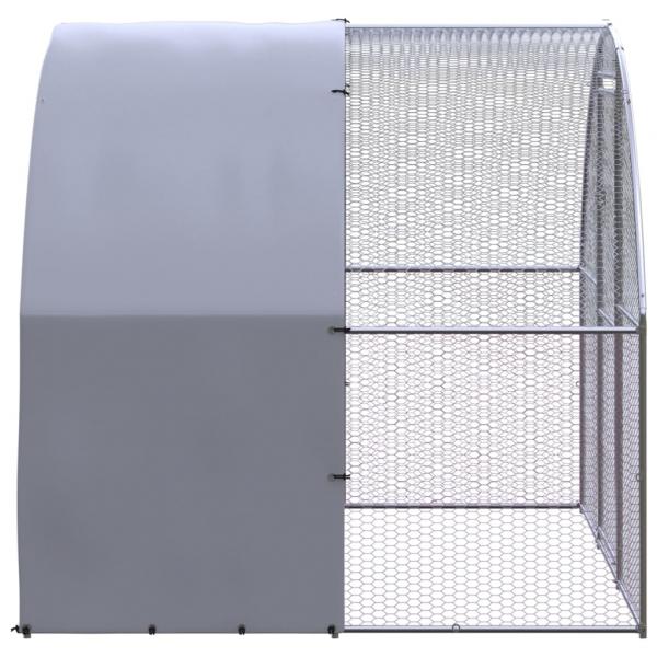 Outdoor-Hühnerstall 3x2x2 m Verzinkter Stahl