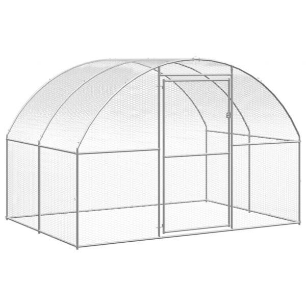 Outdoor-Hühnerstall 3x2x2 m Verzinkter Stahl