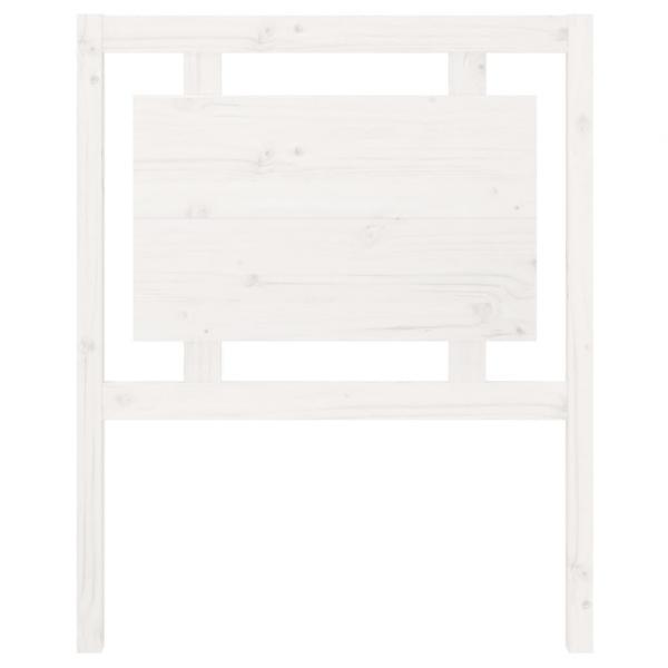 Kopfteil Weiß 80,5x4x100 cm Massivholz Kiefer