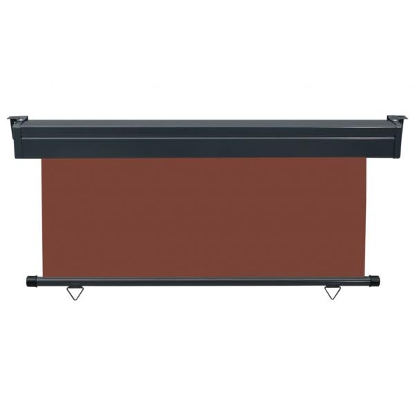 Balkon-Seitenmarkise 160 × 250 cm Braun