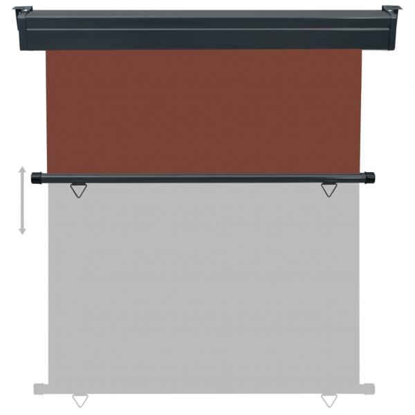 Balkon-Seitenmarkise 160 × 250 cm Braun