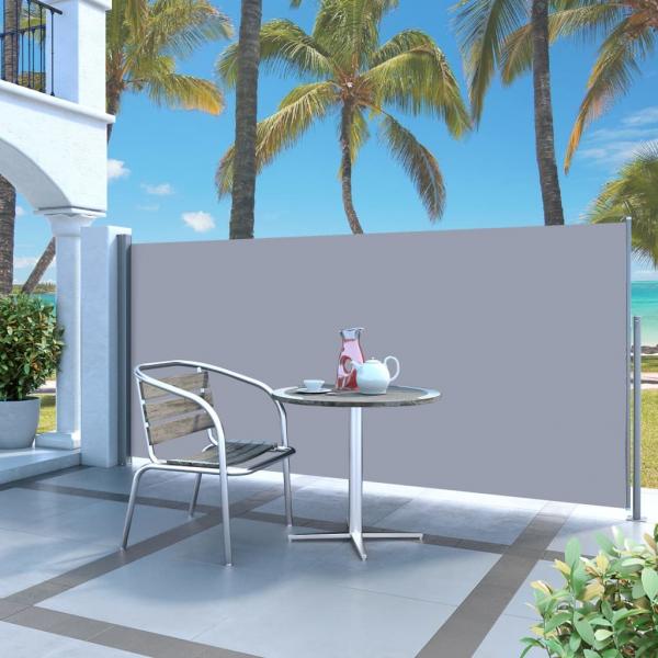 ARDEBO.de - Ausziehbare Seitenmarkise 140x300 cm Creme