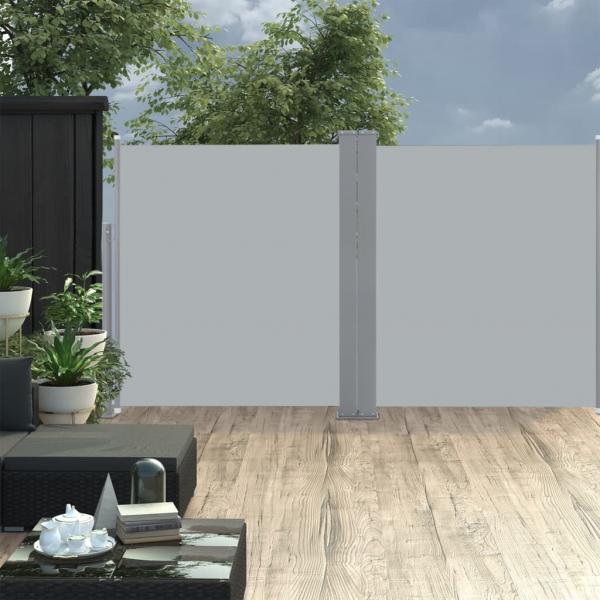 Ausziehbare Seitenmarkise Anthrazit 140 x 600 cm