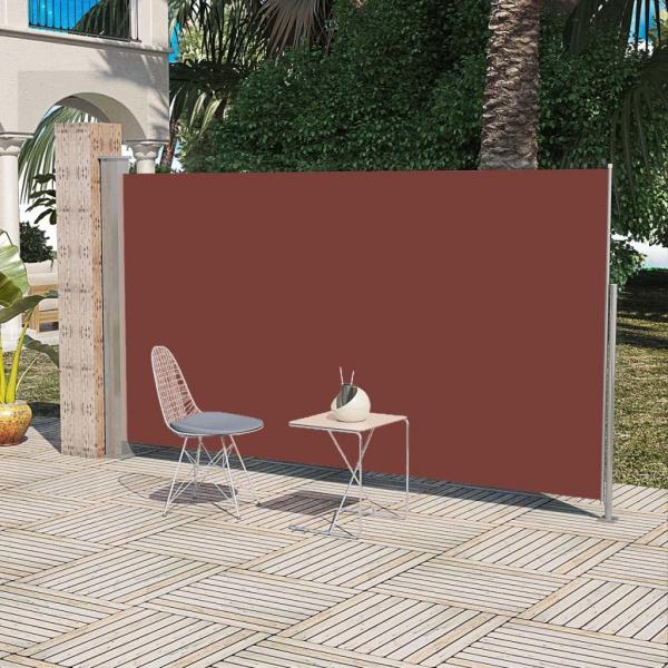 ARDEBO.de - Ausziehbare Seitenmarkise 160x300 cm Braun 