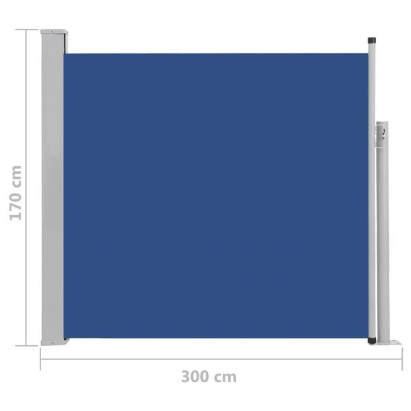 Ausziehbare Seitenmarkise 170×300 cm Blau