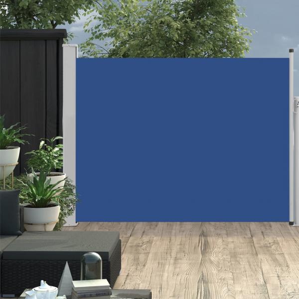 ARDEBO.de - Ausziehbare Seitenmarkise 140×500 cm Blau
