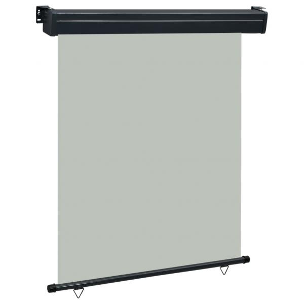 ARDEBO.de - Balkon-Seitenmarkise 140 × 250 cm Grau