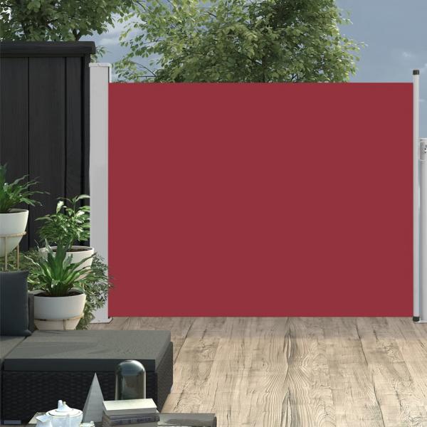 ARDEBO.de - Ausziehbare Seitenmarkise 140×500 cm Rot