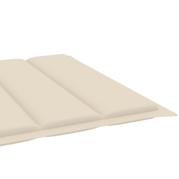 Sonnenliegen 2 Stk. mit Auflagen Massivholz Akazie