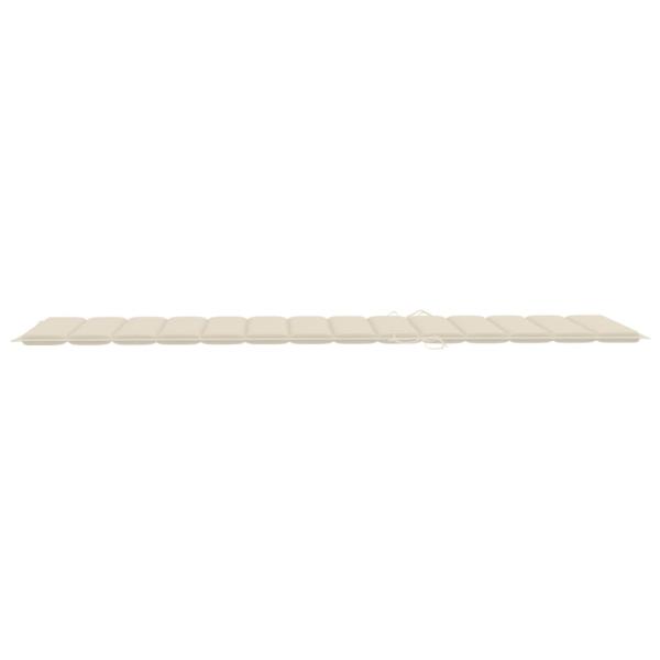 Sonnenliegen 2 Stk. mit Auflagen Massivholz Akazie