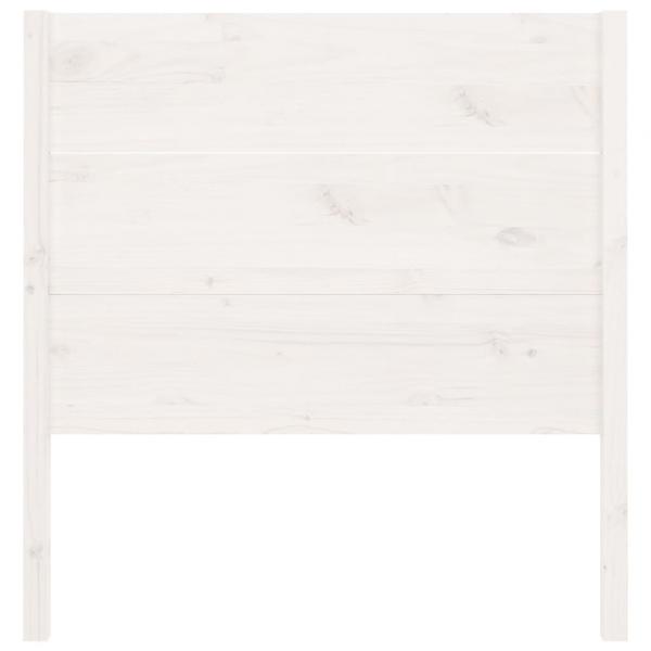 Kopfteil Weiß 106x4x100 cm Massivholz Kiefer