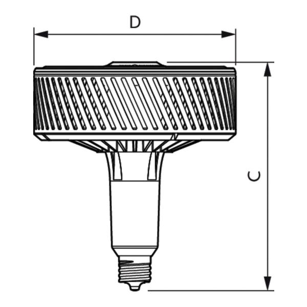 Philips TrueForce LED HPI LED Lampe, 130-95W, E40, 60° (75367200)