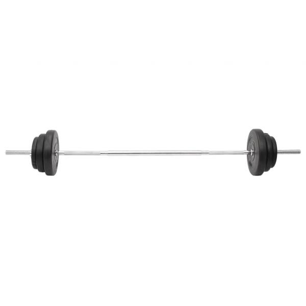 Langhantel und Kurzhantel mit Gewichten 90 kg