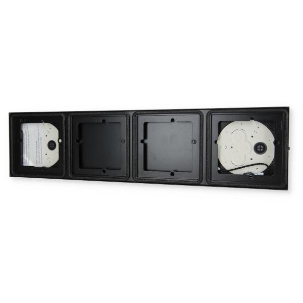 Gira 5504910 System 106 AP-Gehäuse 4 Module 1x4, Anthrazit
