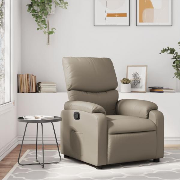 ARDEBO.de - Relaxsessel Cappuccino-Braun Kunstleder