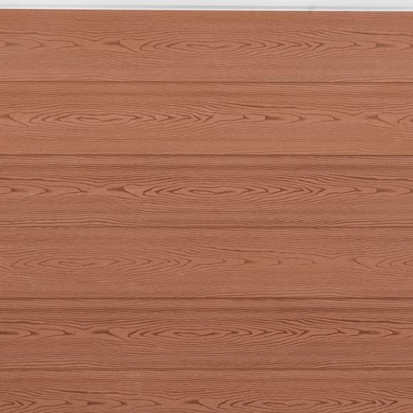 Zaunelement-Set Braun 526x186 cm WPC