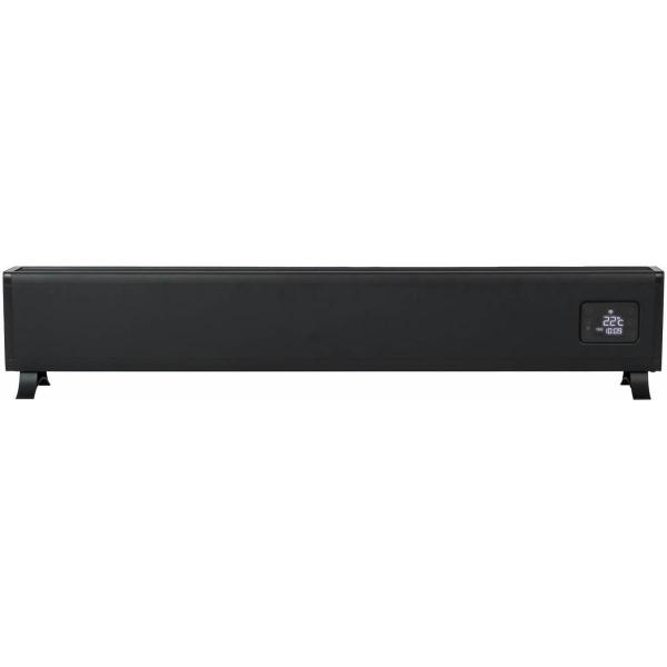 Eurom Alutherm Baseboard 2000 Konvektorheizung, niedrige Bauart, 2000W, 3 Leistungsstufen, schwarz (361216)