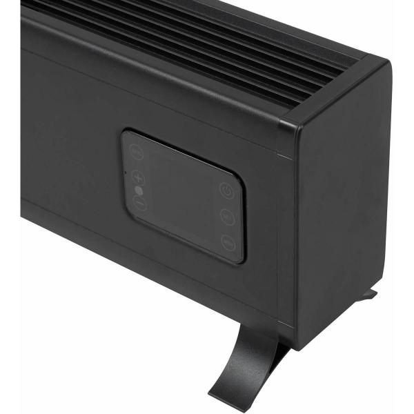 Eurom Alutherm Baseboard 2000 Konvektorheizung, niedrige Bauart, 2000W, 3 Leistungsstufen, schwarz (361216)