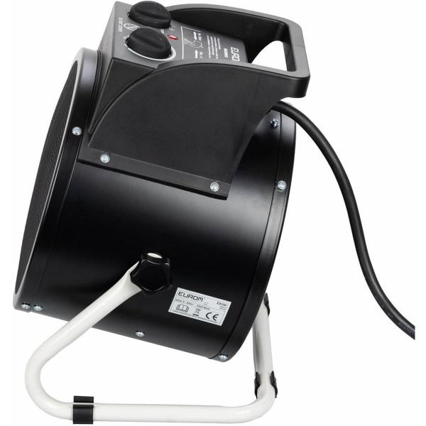 Eurom EK5K elektrische Werkstattheizung, 5000 Watt, Schwarz (340075)