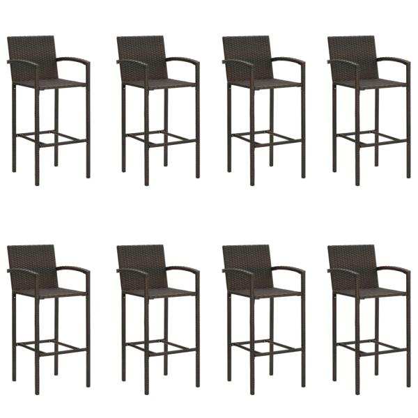 9-tlg. Gartenbar-Set Braun