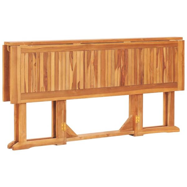 7-tlg. Garten-Essgruppe Klappbar Massivholz Teak