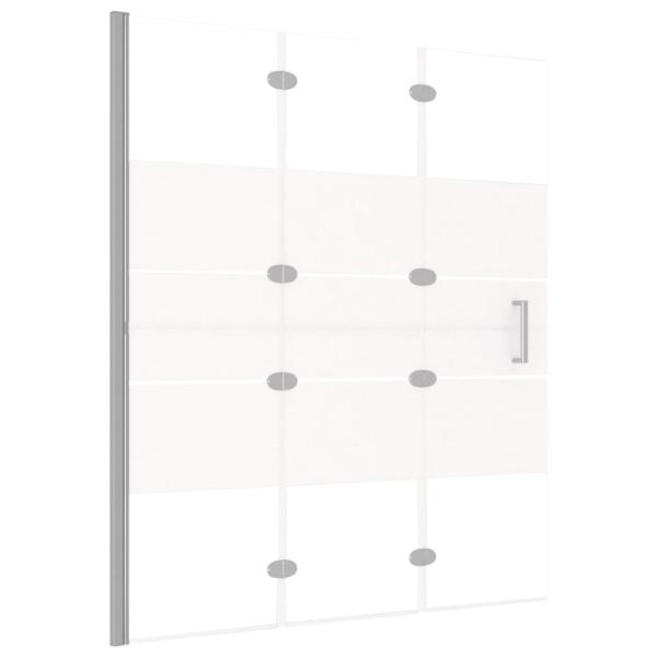 Faltbare Duschkabine ESG 120x140 cm Weiß 