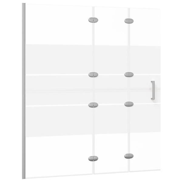 Faltbare Duschkabine ESG 120x140 cm Weiß 