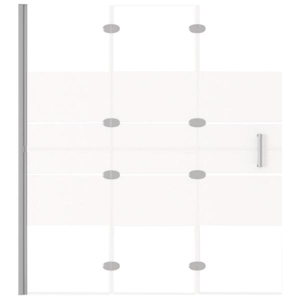 Faltbare Duschkabine ESG 120x140 cm Weiß 