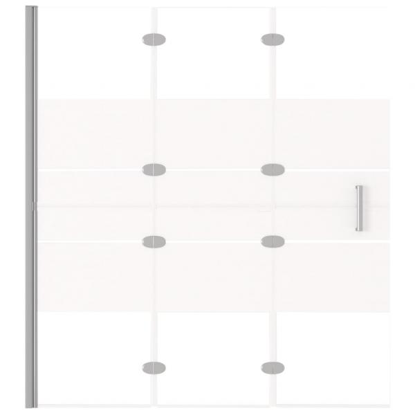 Faltbare Duschkabine ESG 120x140 cm Weiß 