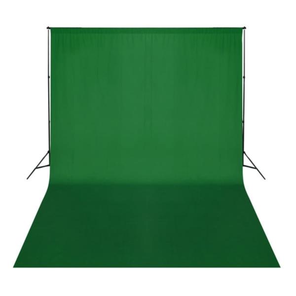 Fotostudio-Set mit Hintergrund, Leuchten und Schirmen