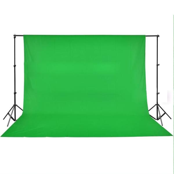 Fotostudio-Set mit Hintergrund, Leuchten und Schirmen