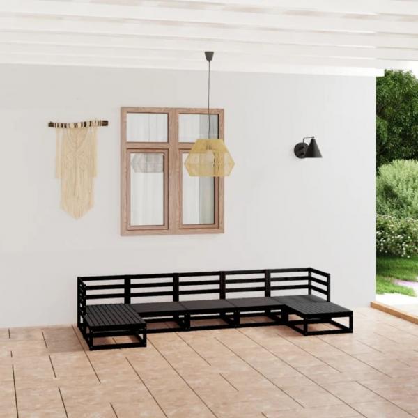 ARDEBO.de - 7-tlg. Garten-Lounge-Set Massivholz Kiefer