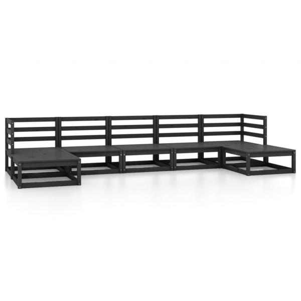 7-tlg. Garten-Lounge-Set Massivholz Kiefer