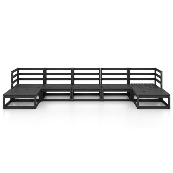 7-tlg. Garten-Lounge-Set Massivholz Kiefer