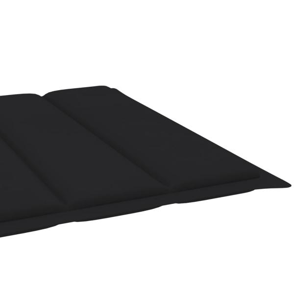 Sonnenliegen 2 Stk. mit Auflagen Massivholz Akazie
