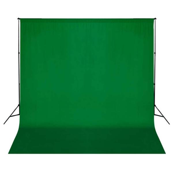 Fotostudio-Set mit Hintergrund, Leuchten und Schirmen