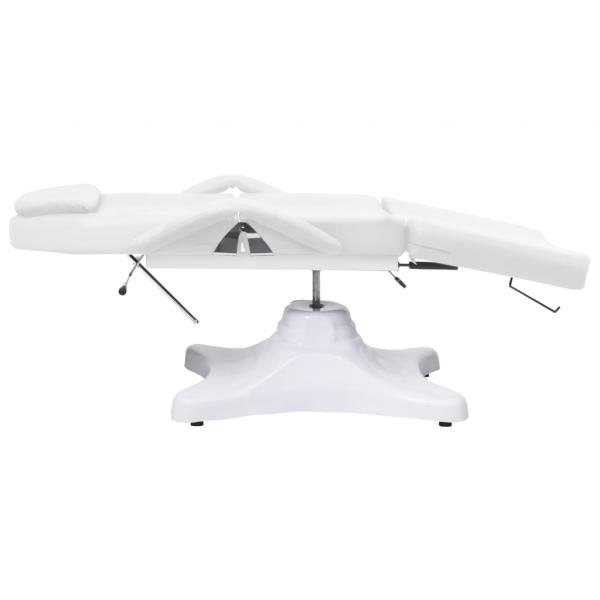 Massagetisch Weiß 180x62x(86,5-118) cm  