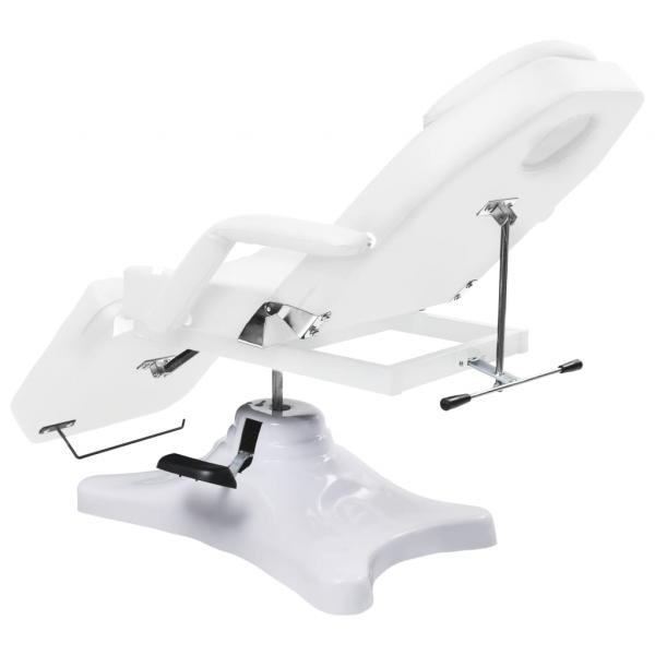Massagetisch Weiß 180x62x(86,5-118) cm  