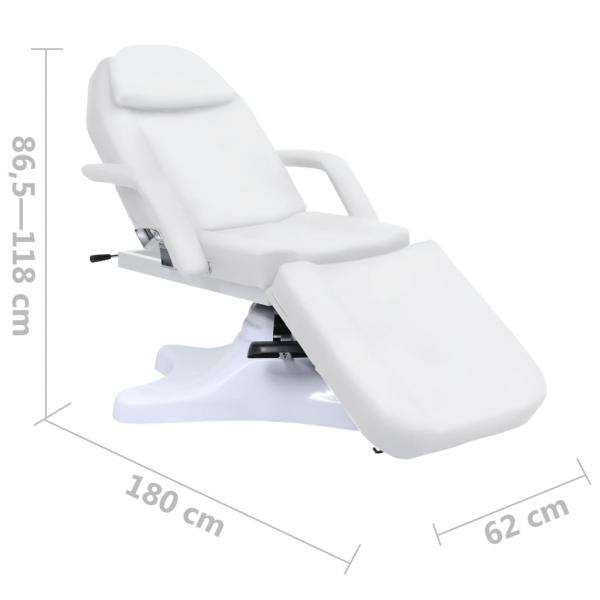 Massagetisch Weiß 180x62x(86,5-118) cm  