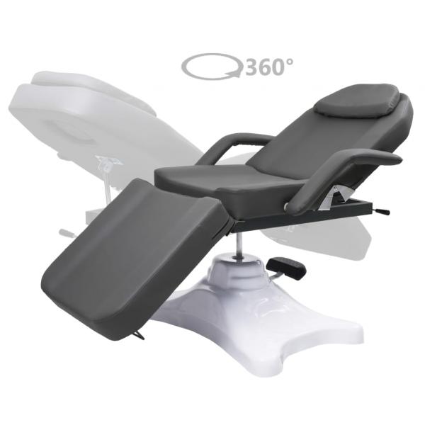 Massagetisch Grau 180x62x(86,5-118) cm  