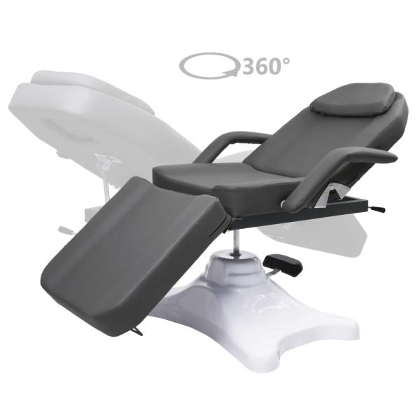 Massagetisch Grau 180x62x(86,5-118) cm  