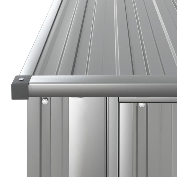 Geräteschuppen Grau 180,5x97x209,5 cm Verzinkter Stahl