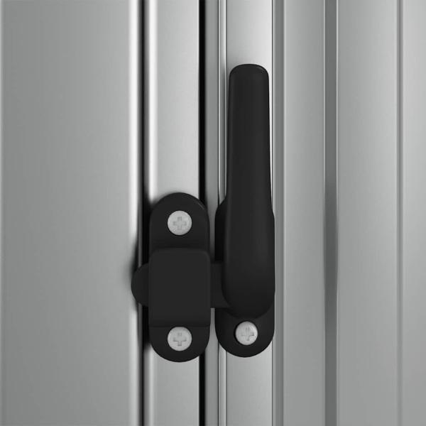 Geräteschuppen Grau 180,5x97x209,5 cm Verzinkter Stahl