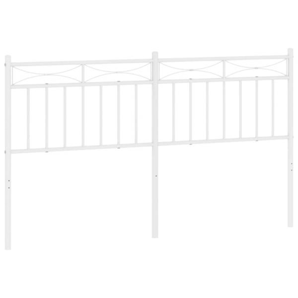 Kopfteil Metall Weiß 150 cm