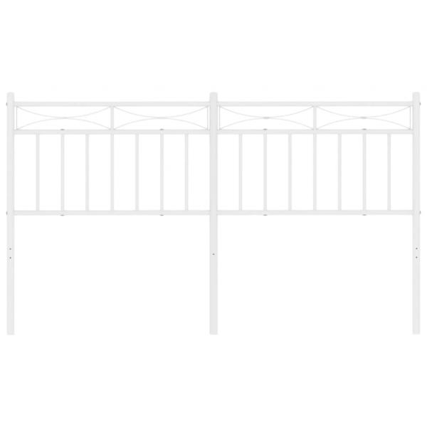 Kopfteil Metall Weiß 150 cm